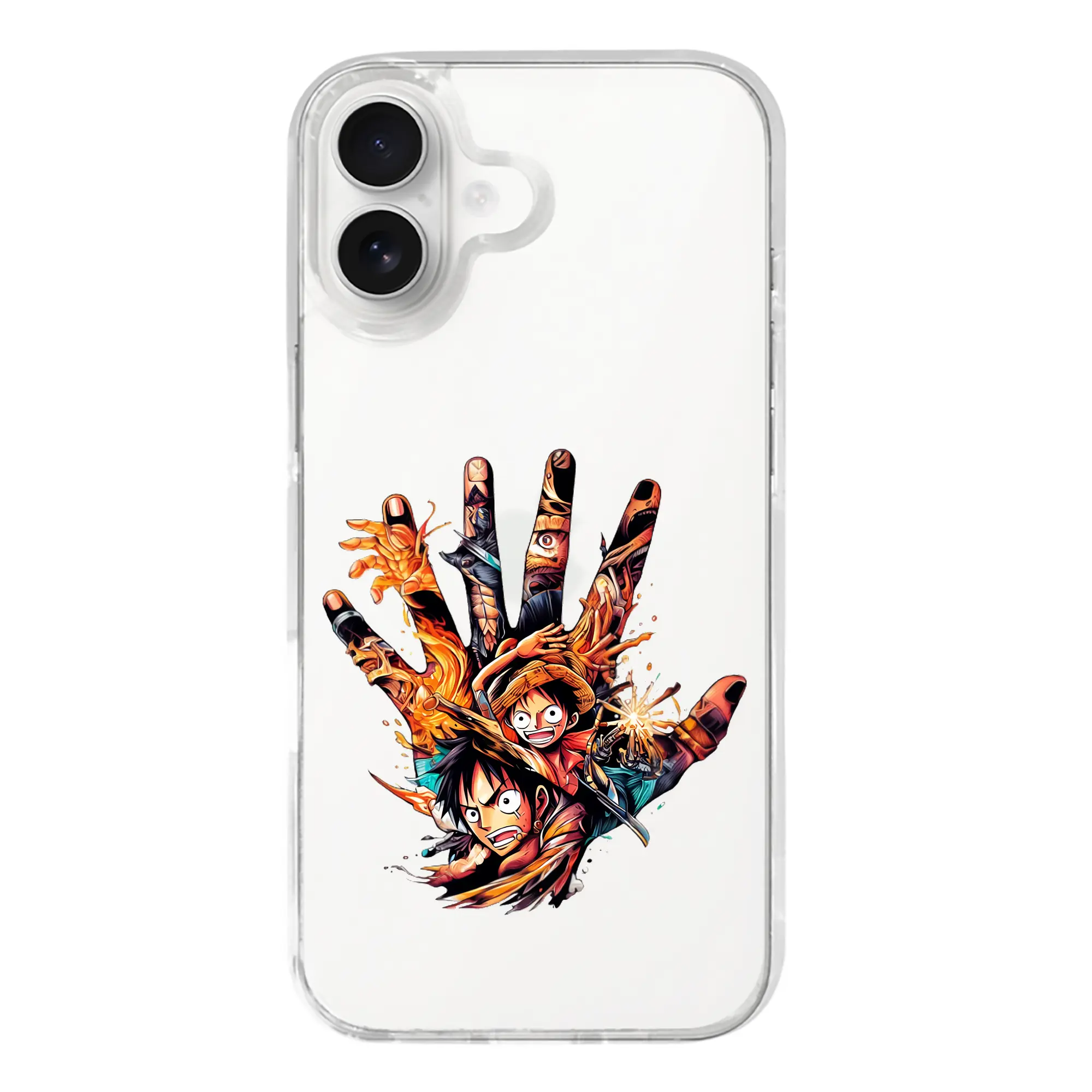 ワンピース グッズ モンキー・D・ルフィ - iPhone 17シリーズ 透明スマホケース – 薄型・耐衝撃・精密フィット保護カバー